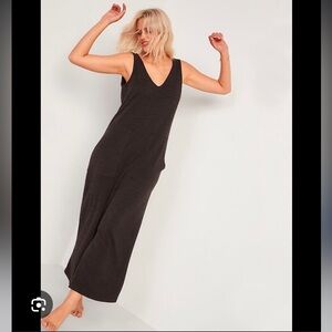 Cozy Plush-Knit V-Neck Jumpsuit for Women